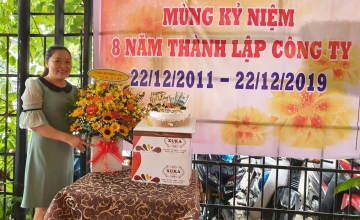 MỪNG KỶ NIỆM 8 NĂM THÀNH LẬP CÔNG TY CP XÂY LẮP VÀ TMDV CCHL 22/12/2011 - 22/12/2019